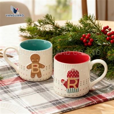Mug Keramik Natal Embossed