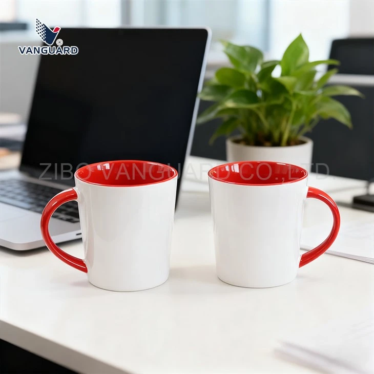 Mug Keramik Kosong Dua Warna